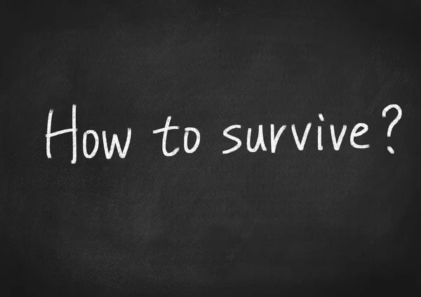 Cómo sobrevivir — Foto de Stock