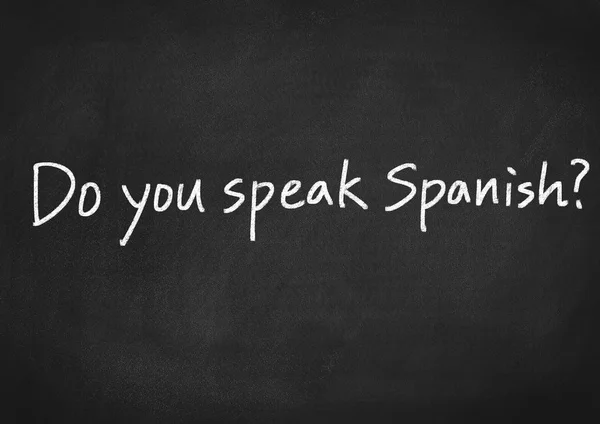 你会说西班牙语吗？? — 图库照片