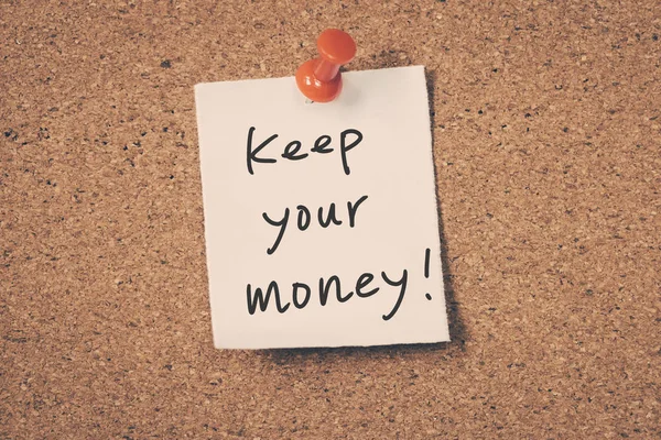 Κρατήστε τα χρήματά σας — Φωτογραφία Αρχείου