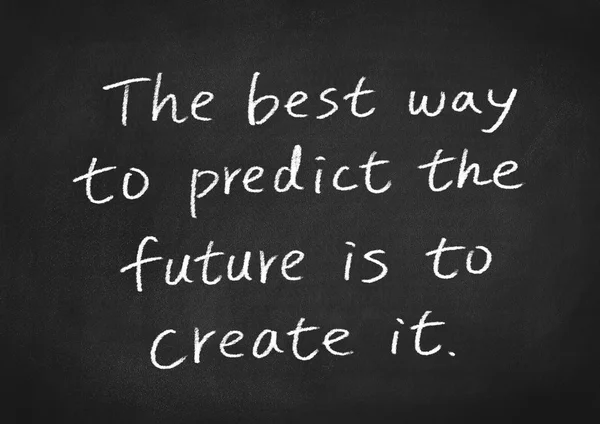 미래를 예측 하는 가장 좋은 방법은 그것을 만들 것 — 스톡 사진