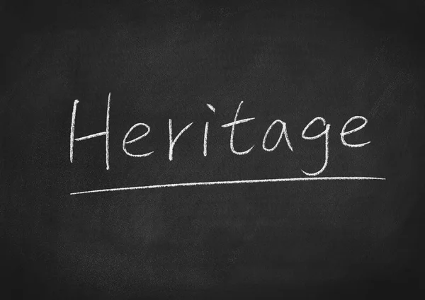 Heritage konceptet word — Stockfoto