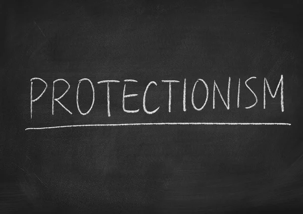Palavra conceito protecionismo — Fotografia de Stock