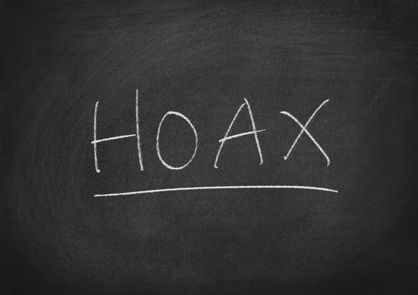 Hoax — Stockfoto
