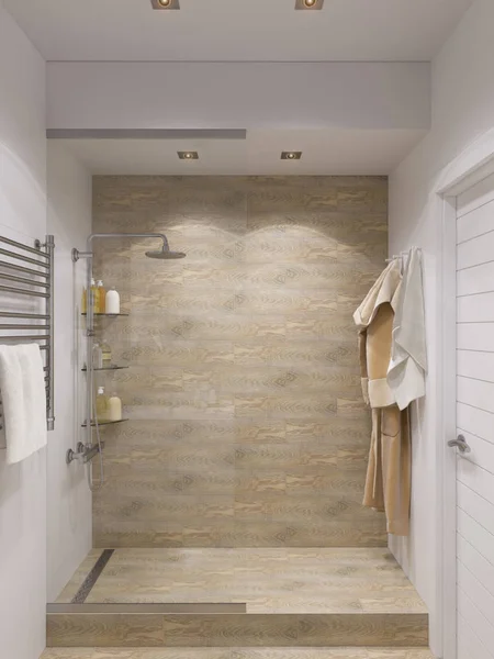 3d renderizado de baño de diseño interior — Foto de Stock