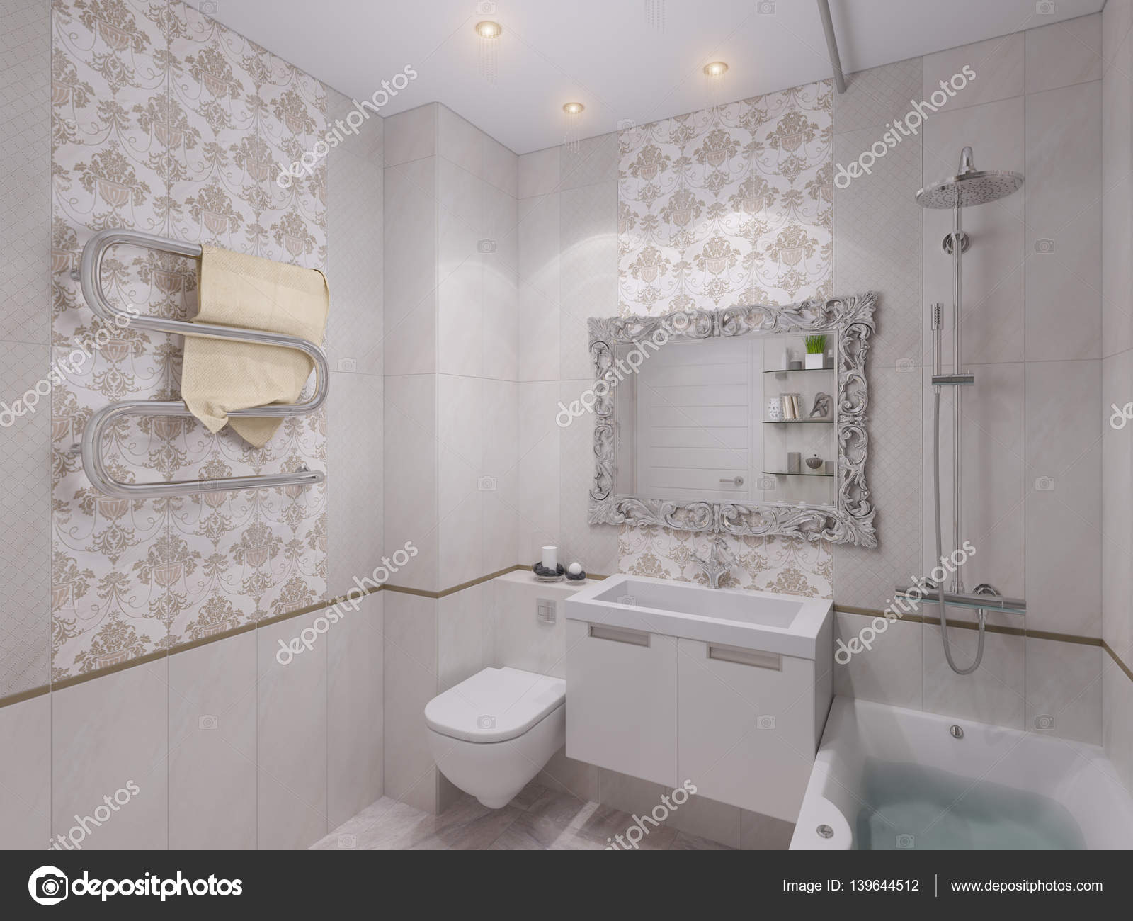 3d s illusztráció: design fürdÅszoba — stock fotó © richman21 ...