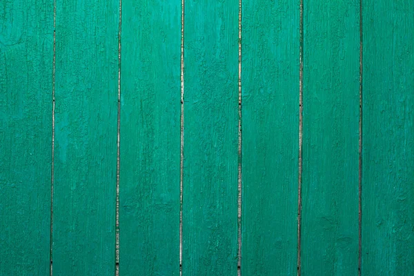 古いフェンスの木製の質感を緑色に塗った — ストック写真