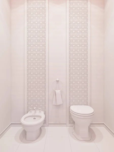 3d renderizar baño diseño de interiores de estilo islámico — Foto de Stock