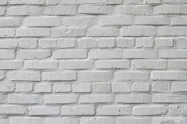 Texture of a white brick wall. Can be used as a background in in — Stock Photo, Image