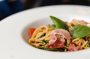 İtalyan yemek pizza yakın çekim