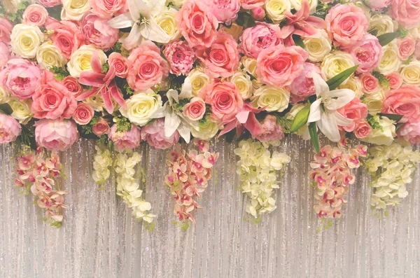 Flower Wedding Decoration Vintage Tone Style — Stock Photo, Image