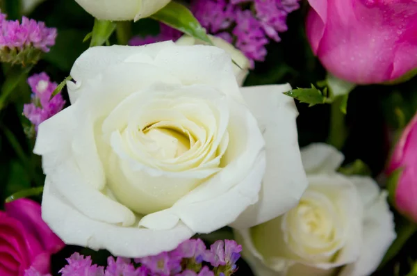 Close Bunch Flowers Rose Decoration — Stock Photo, Image