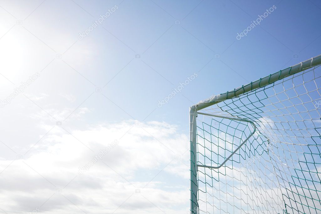 the goal post with sky
