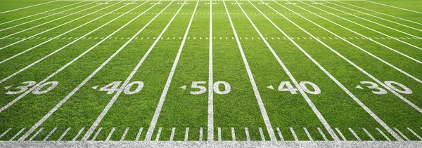 American Football Feld und Gras — Stockfoto