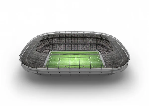 O Estádio Imaginário de Futebol, renderização 3d — Fotografia de Stock