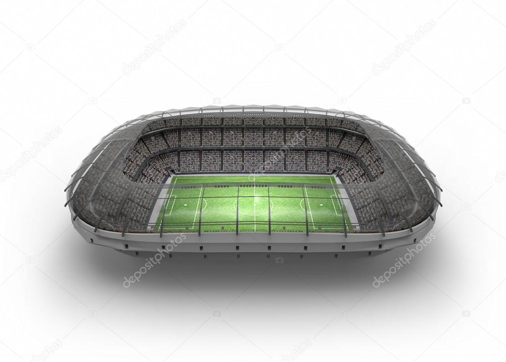 The Imaginary Soccer Stadium, 3d rendering