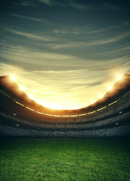 경기장 라이트 3d 렌더링 — 스톡 사진