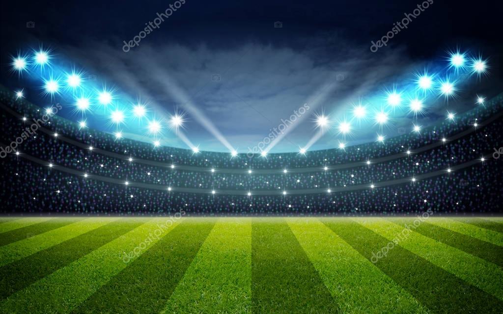 Soccer Stadium Background Stock Photo By C Efks