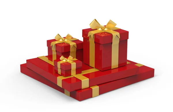 3d Present boxes — Stock Photo, Image