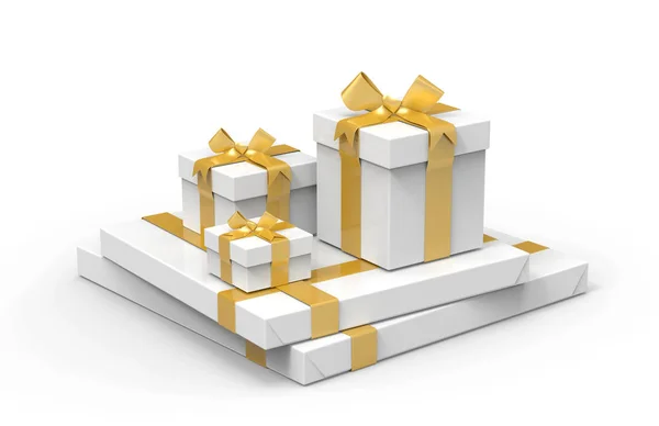 Cajas regalo 3d — Foto de Stock