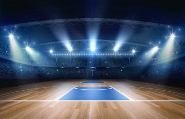 Basketbol arena, 3d render