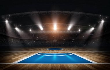 Basketbol arena, 3d render