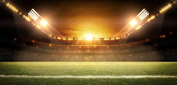 Stadyum, hayali Futbol Stadyumu modellenmiş ve render.