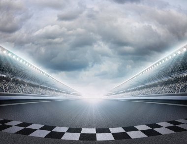Parça arena, hayali parça arena modellenmiş ve render.