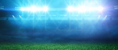 Stadyum, hayali Futbol Stadyumu modellenmiş ve render.