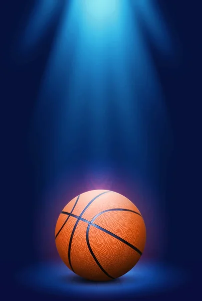 想象中的篮球是仿照和渲染 — 图库照片