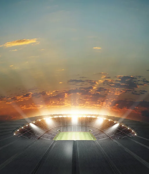 Estádio Estádio Imaginário Modelado Renderizado — Fotografia de Stock