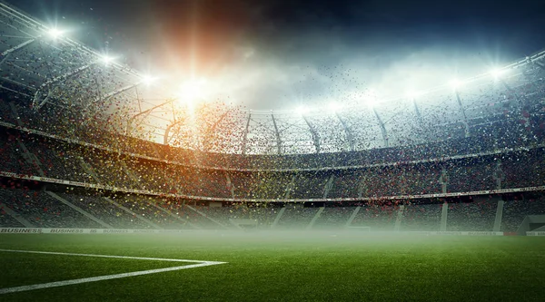 Stadion Urojonych Stadion Jest Modelowane Renderowane — Zdjęcie stockowe