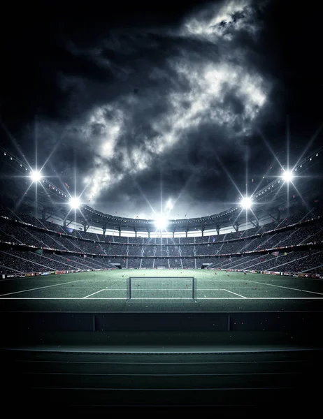 Stadium Imaginary Football Stadium Modelled Rendered — Stock Photo, Image