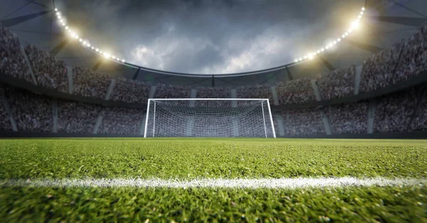 Estádio Baliza Estádio Imaginação Modelado Renderizado — Fotografia de Stock