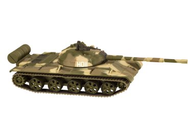 Askeri tank top beyaz zemin üzerine T-62 izole ile görüntü