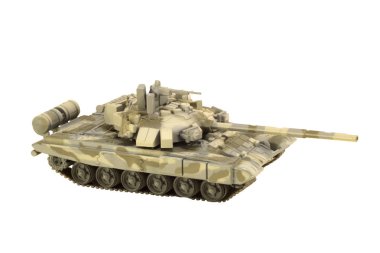 Askeri tank top beyaz zemin üzerine T-90 izole ile görüntü