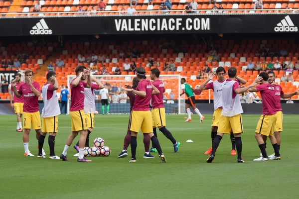 Valencia Cf przeciwko Atletico Madryt — Zdjęcie stockowe