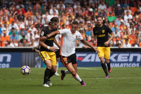 Valencia Cf przeciwko Atletico Madryt — Zdjęcie stockowe