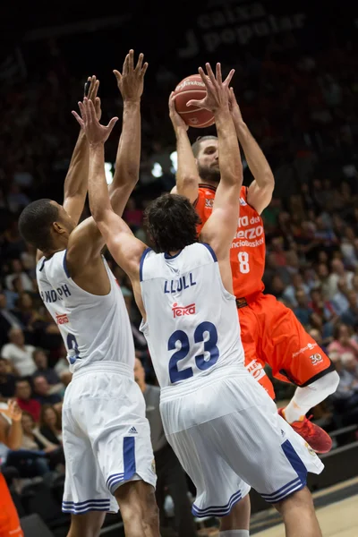 Liga Endesa - Valencia Basket vs Real Madrid — Stock Photo, Image