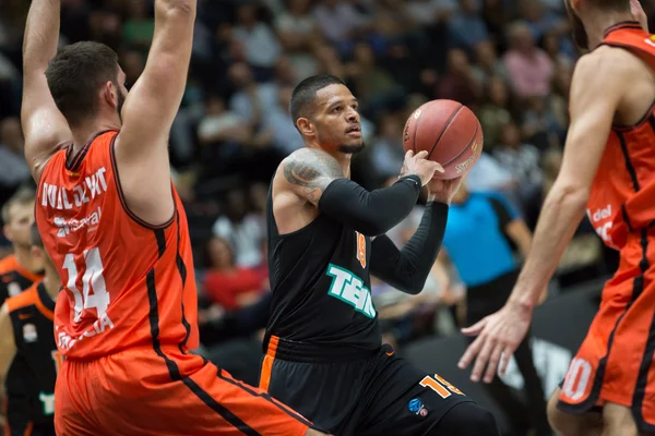Eurocup - vs Valencia Basket Ratiopharm Ulm — Zdjęcie stockowe