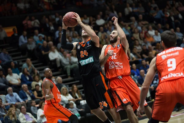 Eurocup - Valencia Basket vs Ratiopharm Ulm — Stock Photo, Image