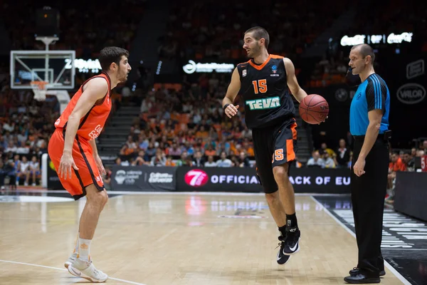 Eurocup - cesta Valencia vs Ratiopharm Ulm — Fotografia de Stock