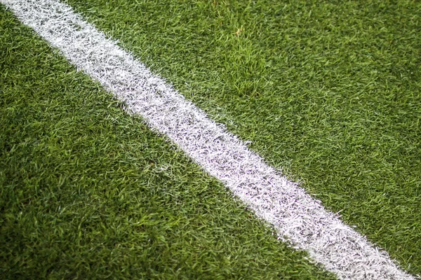 Green grass field, soccer field — Stock Photo, Image