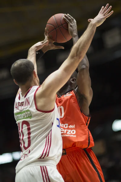 Valencia Basket vs Jerusalem basketmatch — Stockfoto