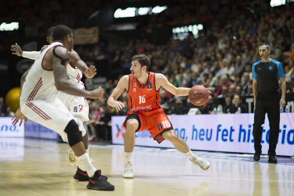 Valencia Basket vs jerusalem Basketball Spiel — Stockfoto