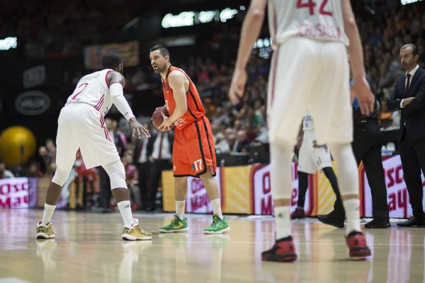 Valencia Basket mot Jerusalem basketballkamp – stockfoto