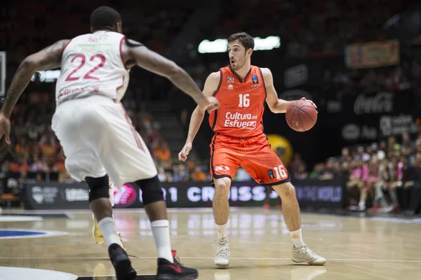 Valencia Basket vs jerusalem Basketball Spiel — Stockfoto