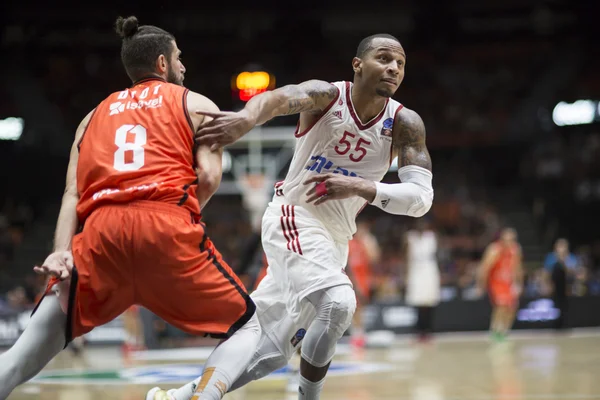 Valencia Basket vs jerusalem Basketball Spiel — Stockfoto