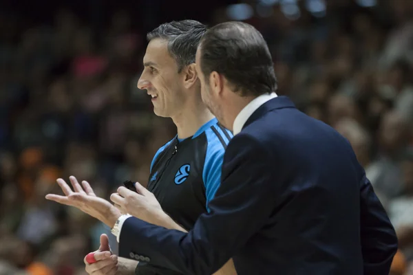 Valencia Basket vs Jerusalén baloncesto juego — Foto de Stock