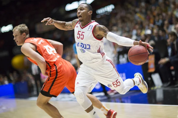 Valencia Basket vs jerusalem Basketball Spiel — Stockfoto