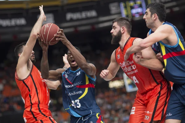 Valencia Basket vs Morabanc Andora — Zdjęcie stockowe